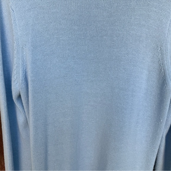 Ann Taylor Factory Light Blue Cable Knit Sweater Size Medium - Picture 13 of 15